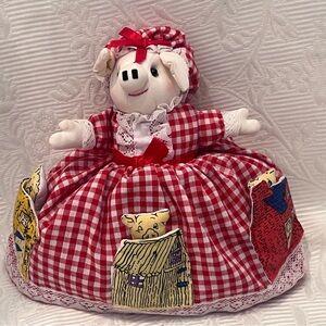 Almas Designs Topsy Turvy Three 3 Little Pigs Big Bad Wolf Puppet Doll Vintage